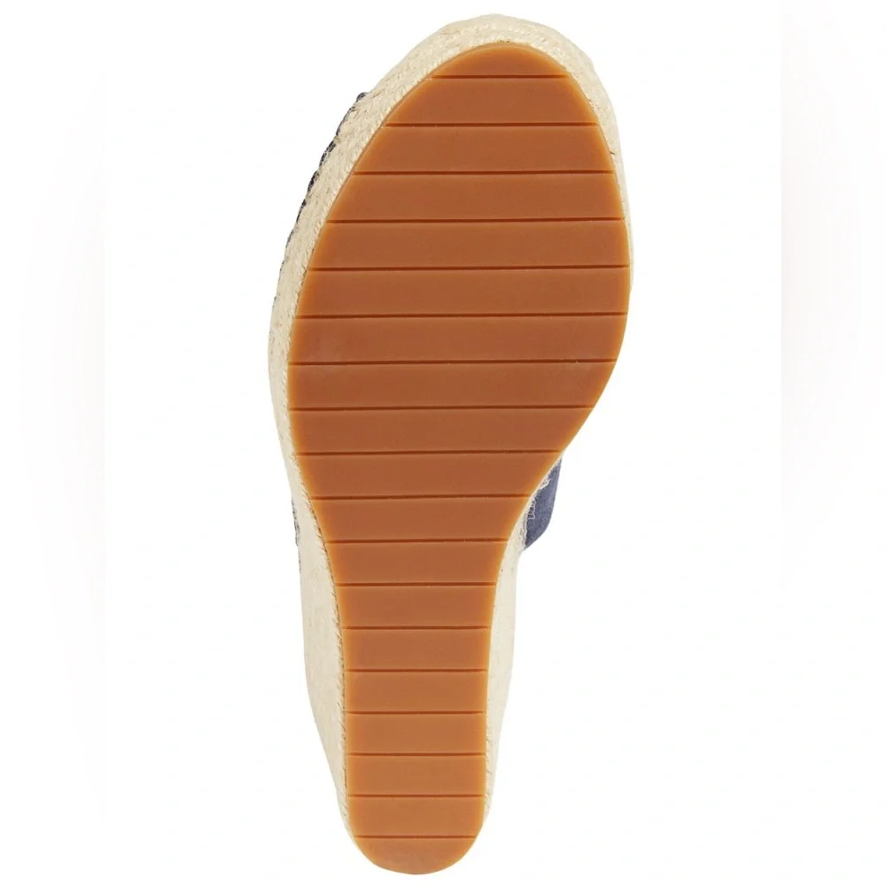 Kenneth Cole New York Women's Olivia Espadrille‎ Peep-Toe Wedges size 9.5